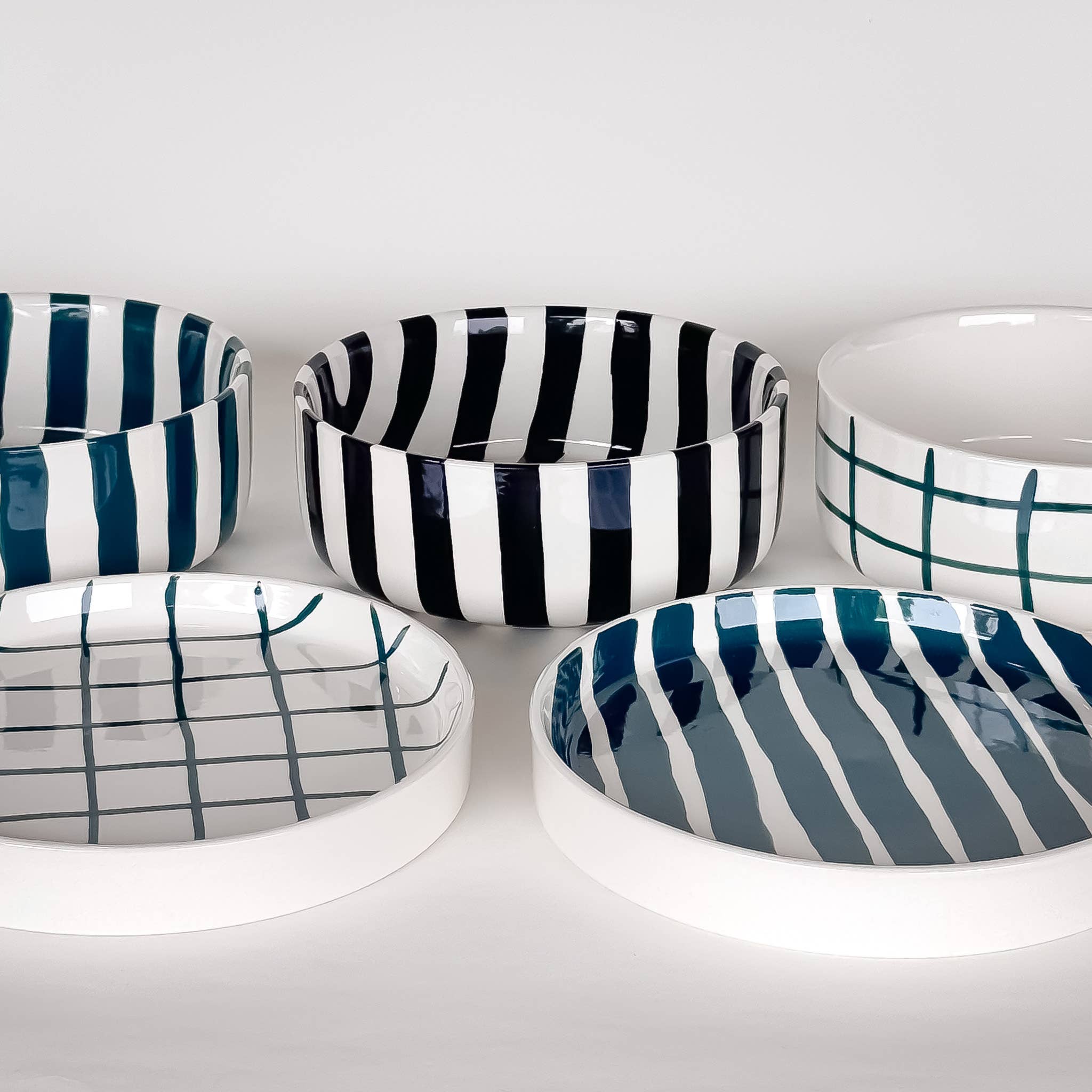 STRIPES Kleiner Teller • gentle green