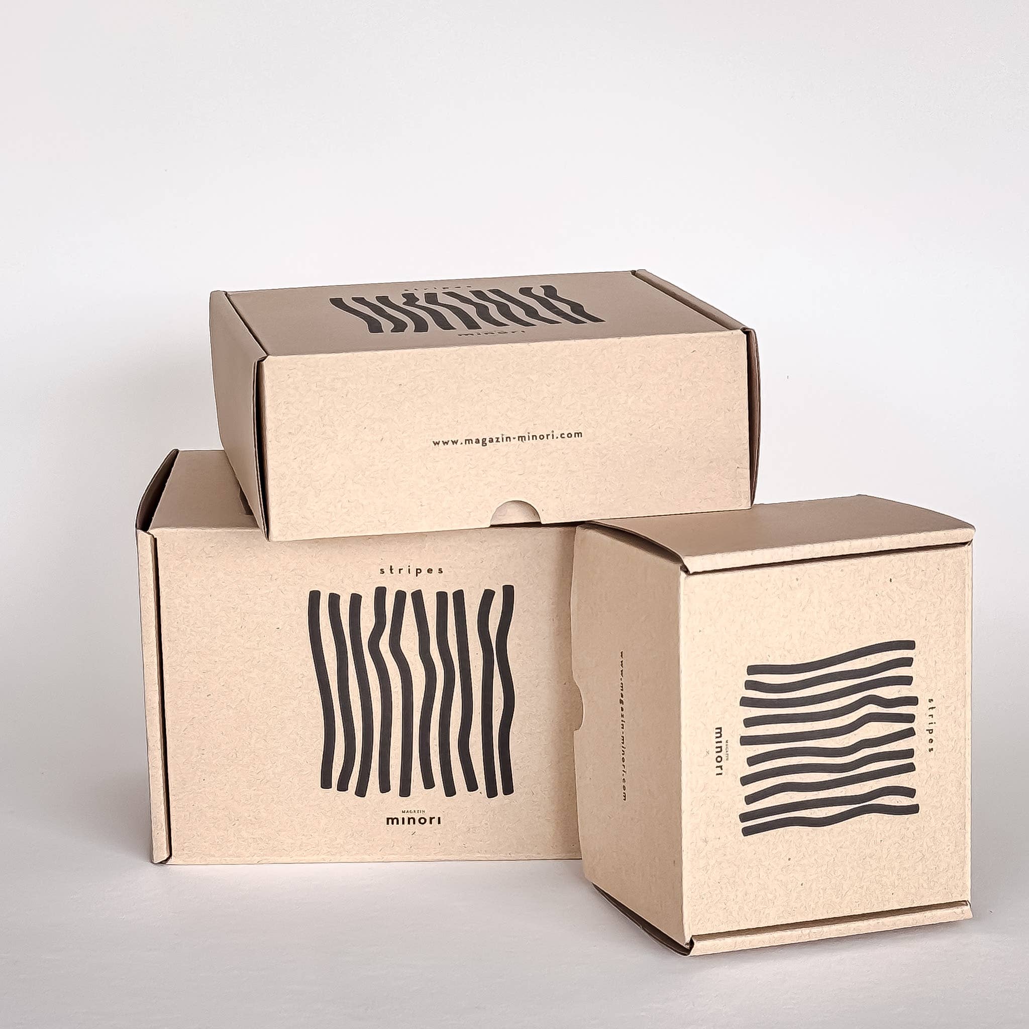 STRIPES Espressotasse mit Untersetzer • Palazzo Purple