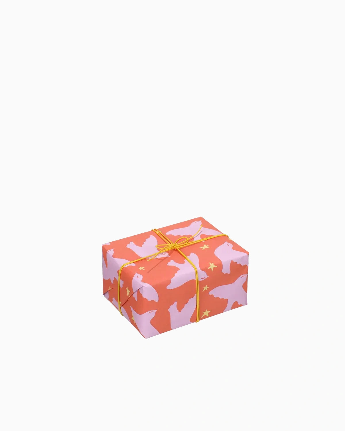 Geschenkpapier-Rolle • Orange/Rosa/Gelb Vögel