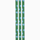 Geschenkpapier-Rolle • Grün/Hellblau Weihnachtskugeln
