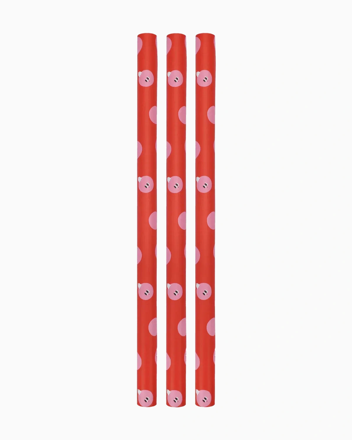 Geschenkpapier-Rolle • Rot/Rosa Weihnachtskugeln