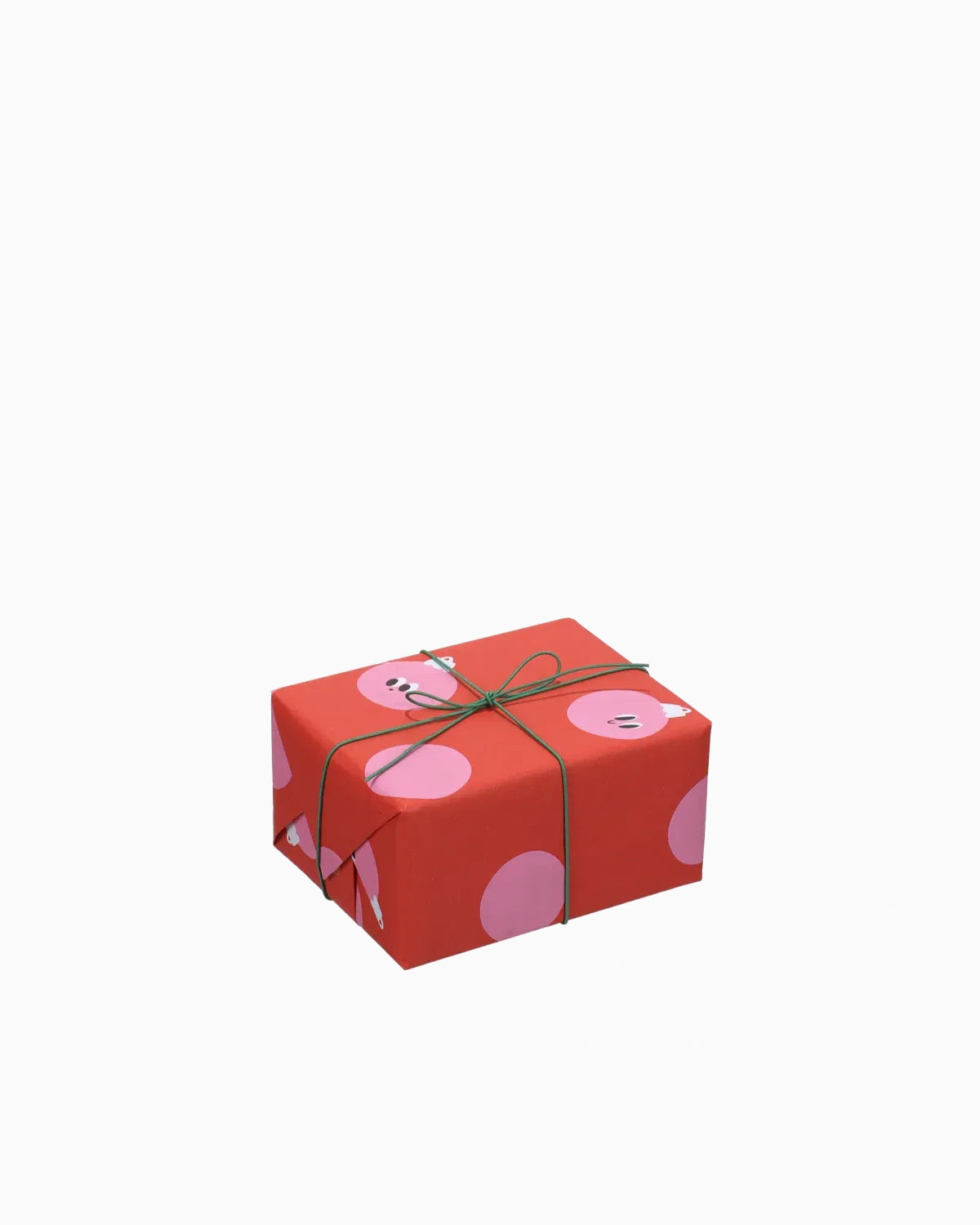 Geschenkpapier-Rolle • Rot/Rosa Weihnachtskugeln