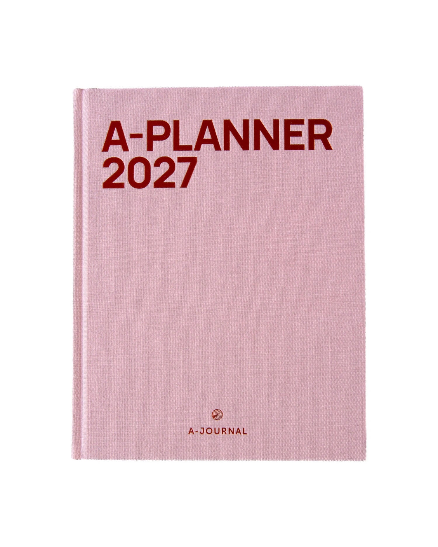 A-Journal - A-PLANNER Terminplaner für 2027 • Pink Linen - ROSA ECK