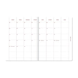 A-Journal - A-PLANNER Terminplaner für 2027 • Pink Linen - ROSA ECK