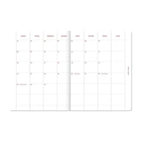 A-Journal - A-PLANNER Terminplaner für 2027 • Pink Linen - ROSA ECK