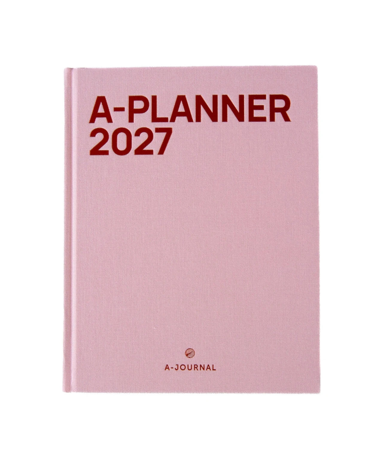 A-Journal - A-PLANNER Terminplaner für 2027 • Pink Linen - ROSA ECK