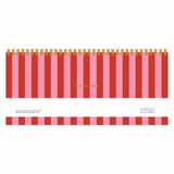 A - Journal - DESK PLANNER Schreibtischplaner • Stripes Pink Red - ROSA ECK
