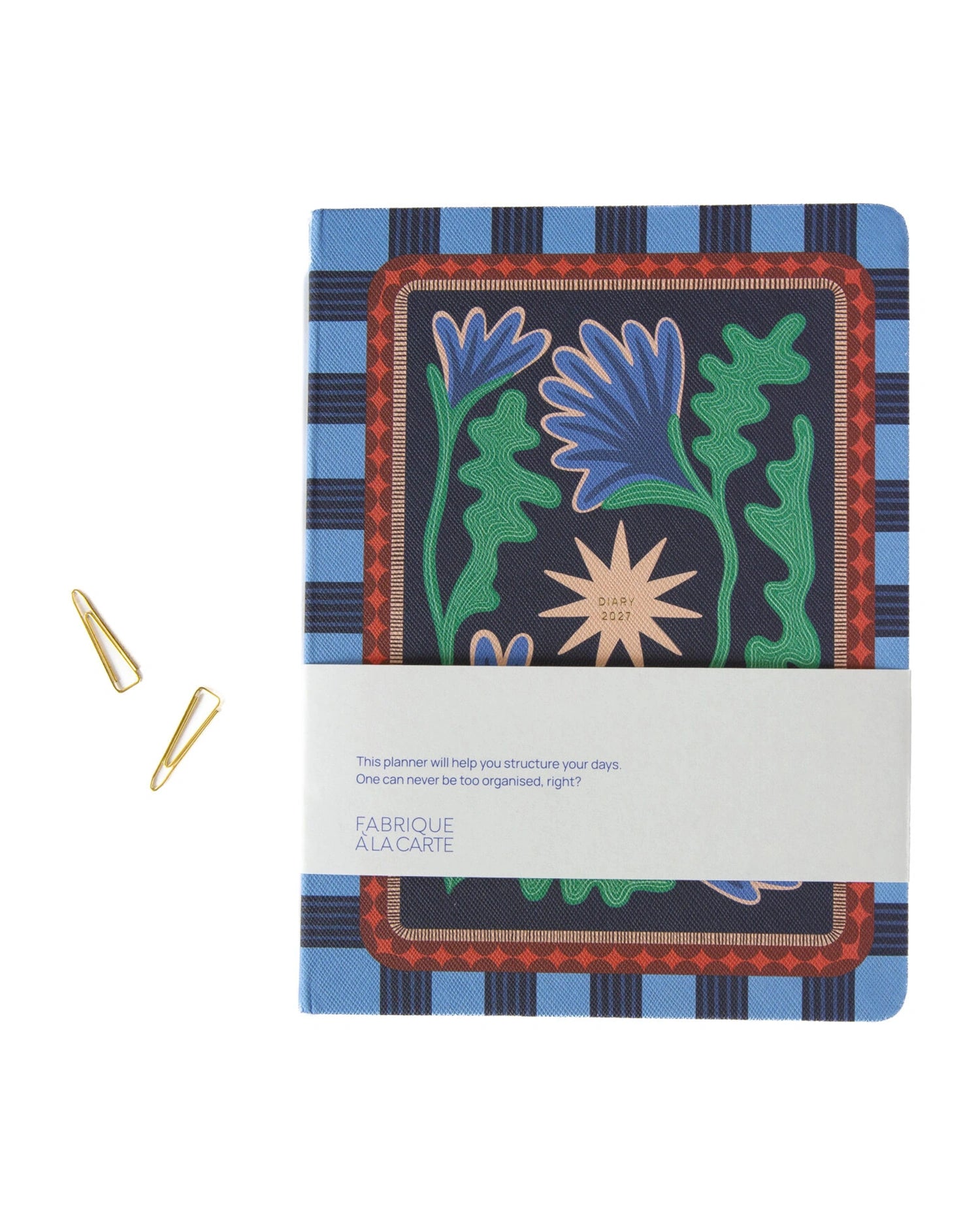 A-Journal - DIARY Tagebuch für 2027 • Flowers Blue - ROSA ECK