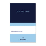 A-Journal - EVERYDAY LISTS Notizblock • Dark Blue Light Blue - ROSA ECK