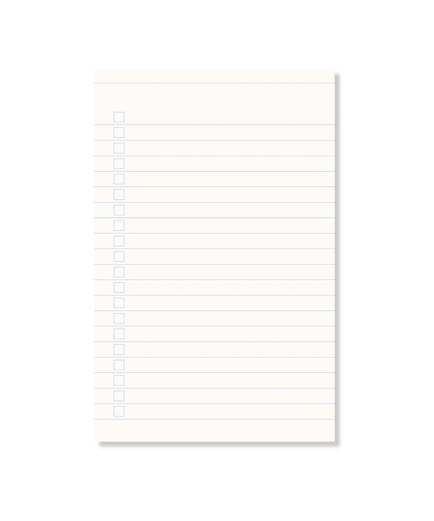 A-Journal - EVERYDAY LISTS Notizblock • Dark Blue Light Blue - ROSA ECK
