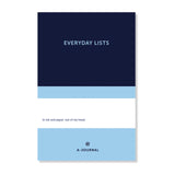 A-Journal - EVERYDAY LISTS Notizblock • Dark Blue Light Blue - ROSA ECK