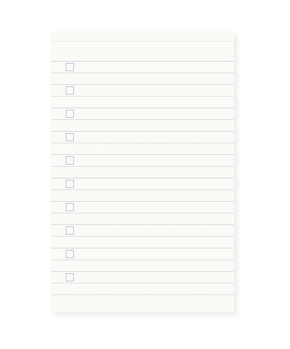 A - Journal - EVERYDAY LISTS Notizblock • Sonne Beige - Notizblock - ROSA ECK Concept Store