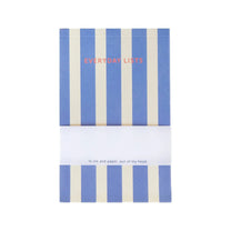 A - Journal - EVERYDAY LISTS Notizblock zum Abreisen • Stripes Blue - Notizblock - ROSA ECK