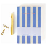 A - Journal - EVERYDAY LISTS Notizblock zum Abreisen • Stripes Blue - Notizblock - ROSA ECK