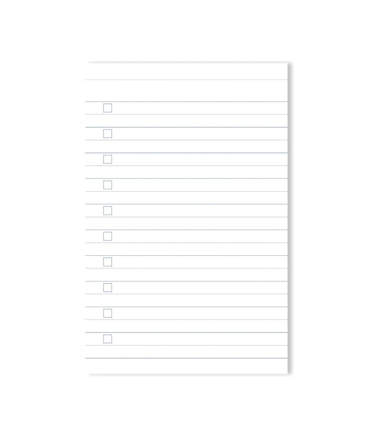 A - Journal - EVERYDAY LISTS Notizblock zum Abreisen • Stripes Blue - Notizblock - ROSA ECK