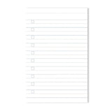 A - Journal - EVERYDAY LISTS Notizblock zum Abreisen • Stripes Blue - Notizblock - ROSA ECK