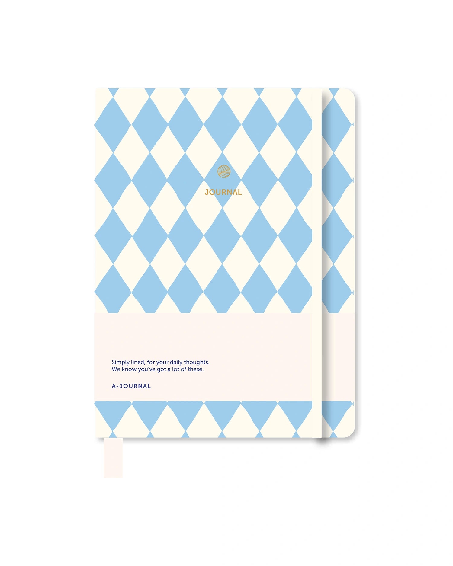 A-Journal - JOURNAL Notizbuch • Checkered Circus Blue White - ROSA ECK