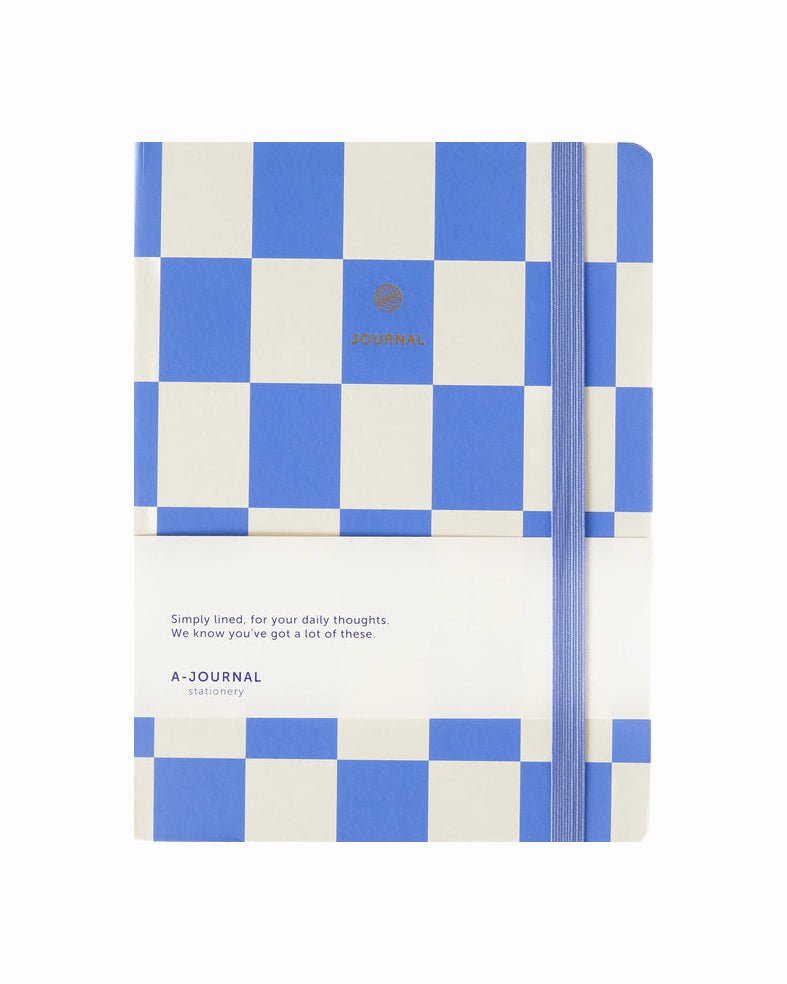 A - Journal - JOURNAL Notizbuch • Lavender Checker - Notizbuch - ROSA ECK Concept Store