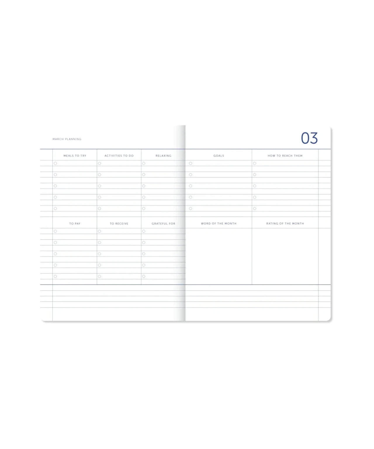 A-Journal - MY JOURNAL Kleines Tagebuch für 2027 (A6) • Checked Blue Vanille Chocolate - ROSA ECK