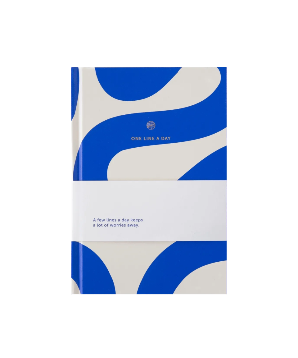 A - Journal - ONE LINE A DAY Notizbuch • Flow blue - Notizbuch - ROSA ECK Concept Store
