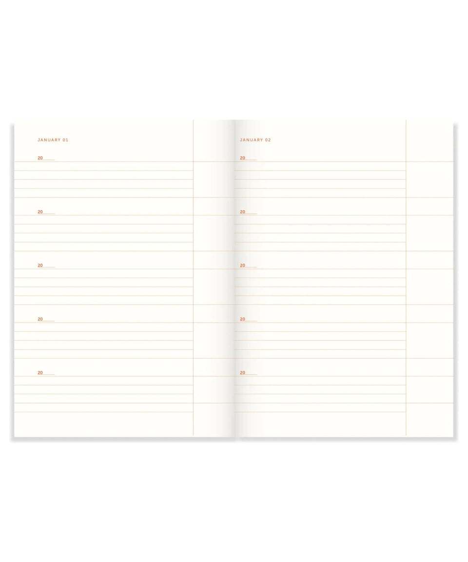 A - Journal - ONE LINE A DAY Notizbuch • Lavender Stripes - Notizbuch - ROSA ECK Concept Store
