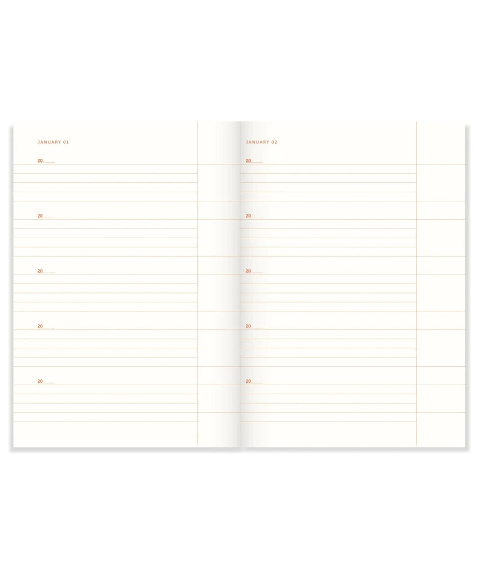 A - Journal - ONE LINE A DAY Notizbuch • Pink Checkered - Notizbuch - ROSA ECK Concept Store