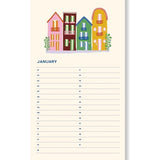 A - Journal Stationery - BIRTHDAY CALENDER Kalender (Undated) Sun - ROSA ECK - Blume, Sonne,