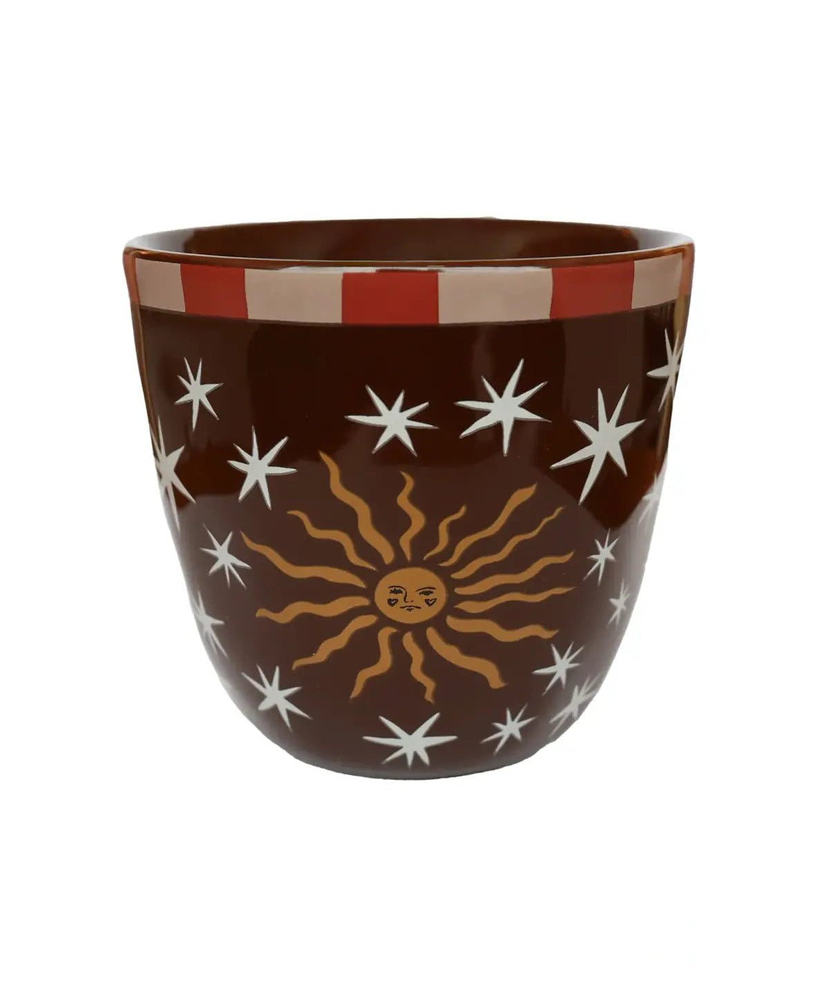 All the Luck in the World - Becher (200 ml) • Brown with Sun and Stars - ROSA ECK