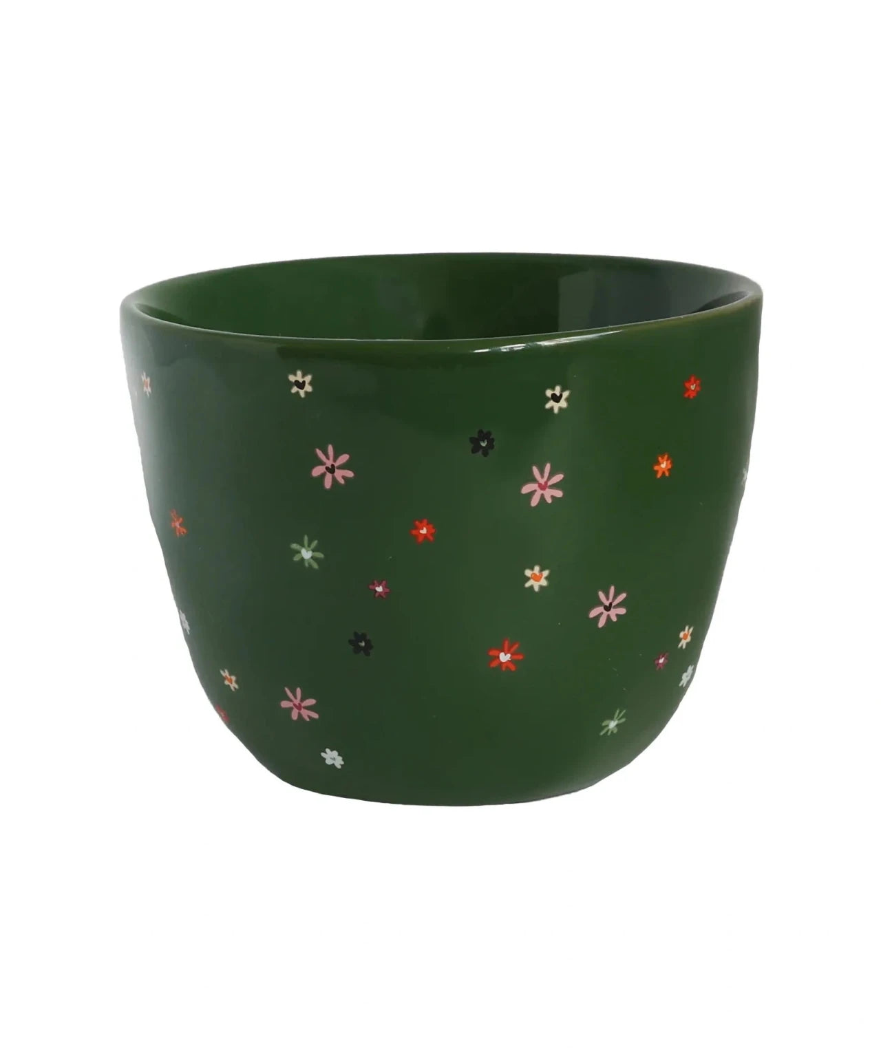 All the Luck in the World - Becher (300 ml) • Green Multi Flowers - ROSA ECK