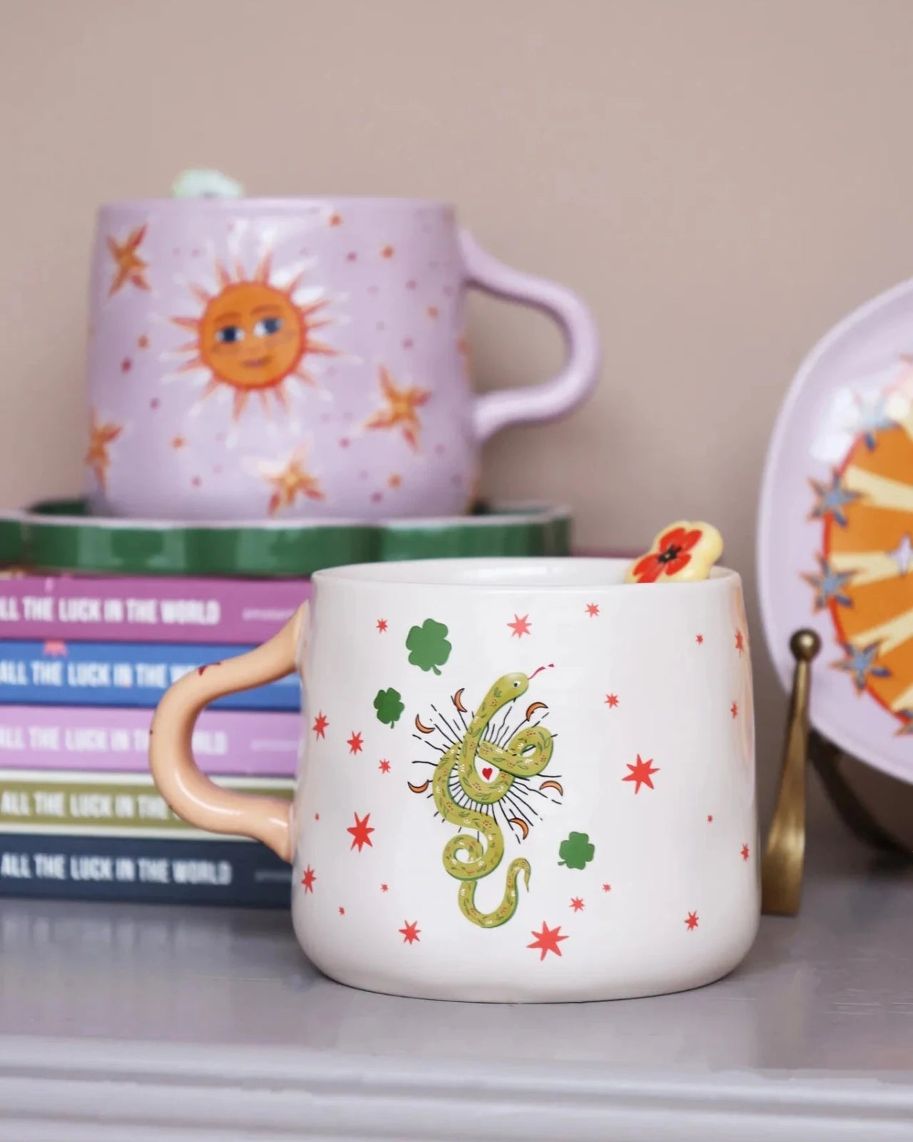 All the Luck in the World - Tasse • Snake with Stars - ROSA ECK