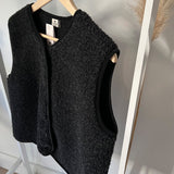 Alwero - TYB Weste aus Wolle | Deep Black - ROSA ECK - Schwarz, ,