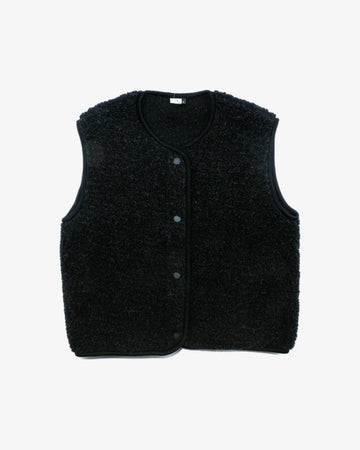 Alwero - TYB Weste aus Wolle • Deep Black (Schwarz) - ROSA ECK