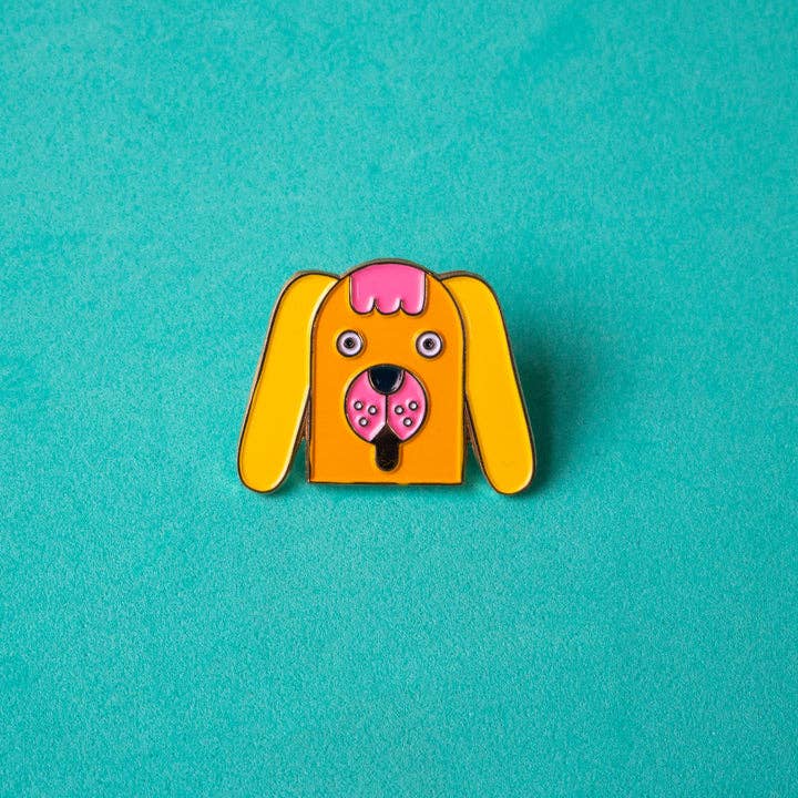 Ana Seixas - Ana Seixas - Hund//Pin - ROSA ECK - Gelb, Kinder, Rosa