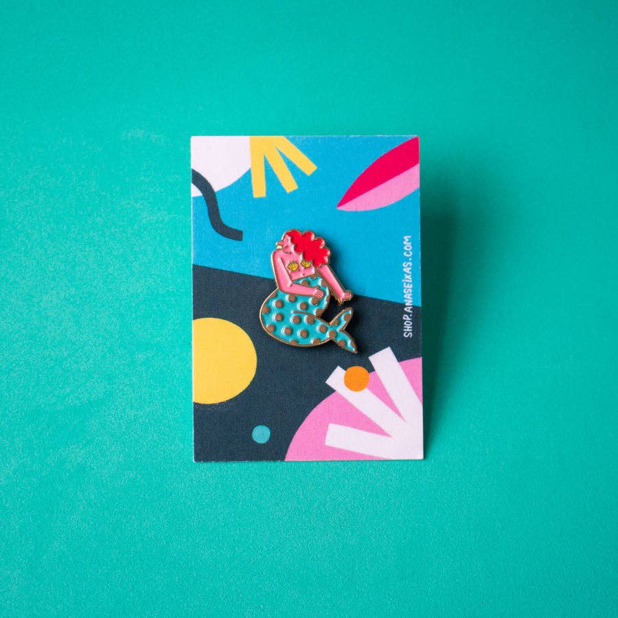 Ana Seixas - Ana Seixas - Meerjungfrau//Pin - ROSA ECK - Gelb, Kinder, Rosa