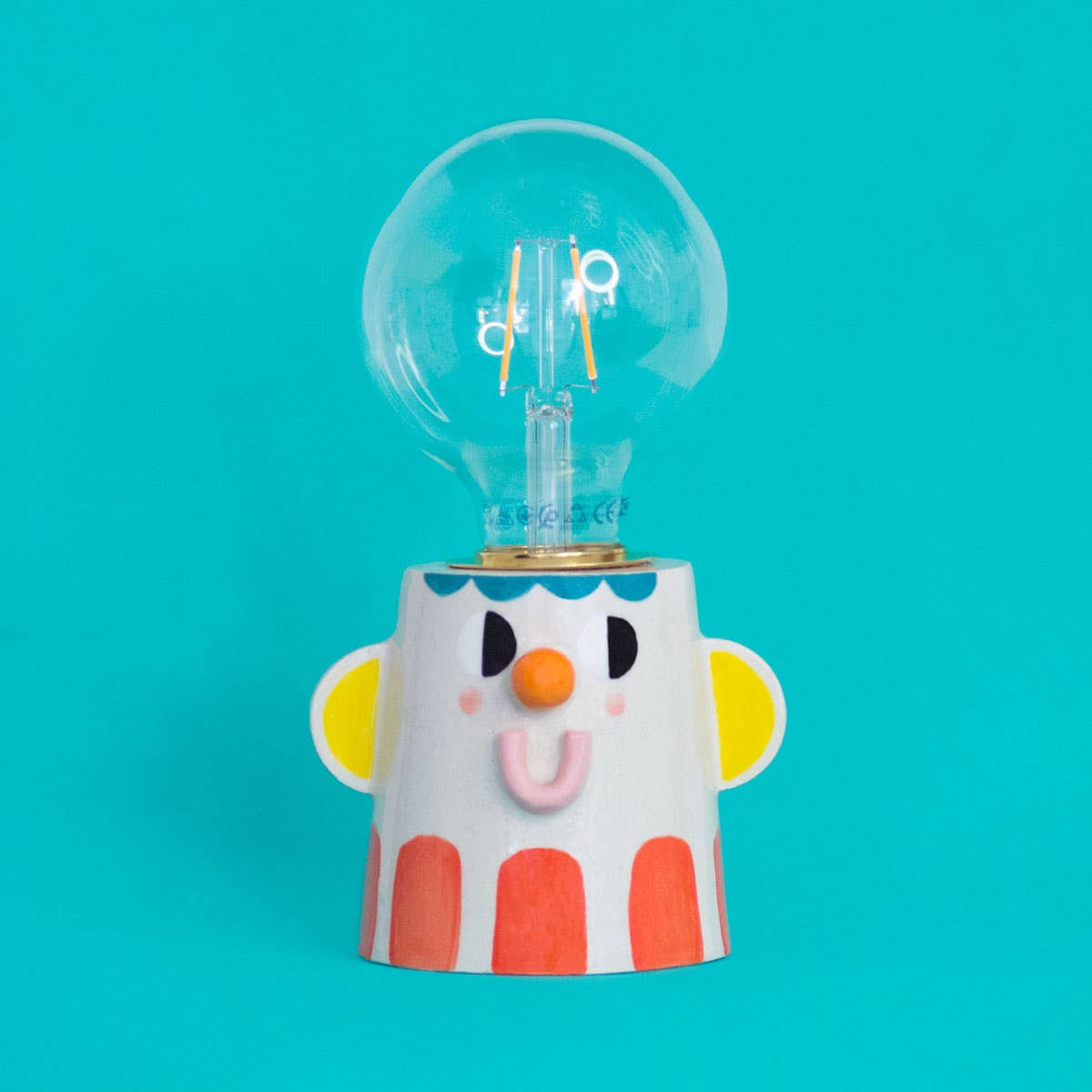 Ana Seixas - GOOD FRIEND Keramiklampe Rot - ROSA ECK - Bunt, Kinder, Rot