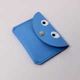 Ark Colour Design - GOOGLE EYE Mini - Geldbeutel Himmelblau - ROSA ECK - Blau, Leder,