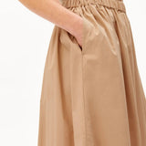 ARMEDANGELS - A - Linien Midirock aus Popelin • true camel - ROSA ECK
