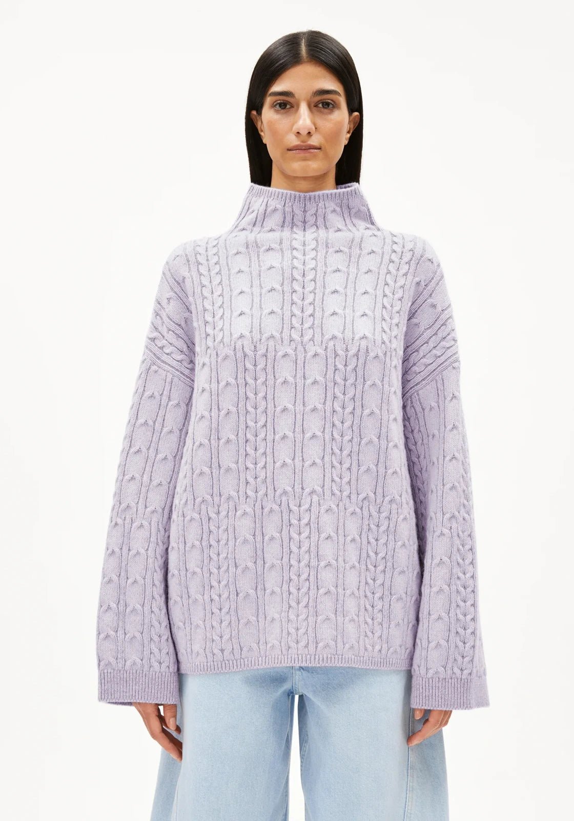 ARMEDANGELS - AAORI VANISE Pullover • oatmilk - frozen lavender - Pullover - ROSA ECK