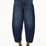 BAARLY High Panel Barrel Jeans in Dunkelblau von ARMEDANGELS – Ansicht 1