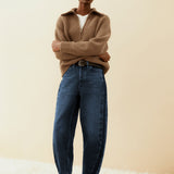 BAARLY High Panel Barrel Jeans in Dunkelblau von ARMEDANGELS – Ansicht 4