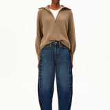 BAARLY High Panel Barrel Jeans in Dunkelblau von ARMEDANGELS – Ansicht 5