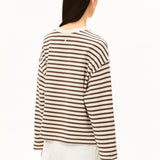 FRANKAA MAARLEN STRIPE Pullover • undyed-claystone