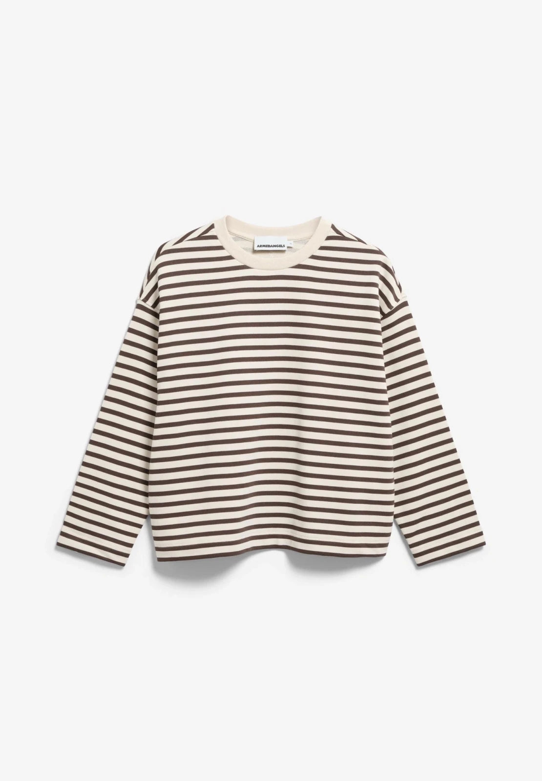 ARMEDANGELS - FRANKAA MAARLEN STRIPE Pullover • undyed-claystone - ROSA ECK