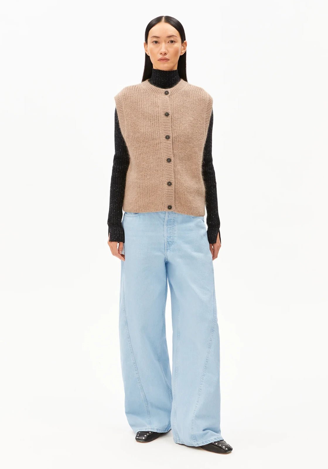 ARMEDANGELS - HELGEAA PREMIUM Top • true camel - Top - ROSA ECK