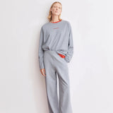 ARMEDANGELS - HIMAARI Jersey Jogginghose • silver melange - Hose - ROSA ECK