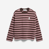 ICONIC Å FRANKAA BOLD Pullover in Dunkelbraun gestreift von ARMEDANGELS – Ansicht 6