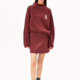 ICONIC Å MONALAA BOUCLÉ Strickpullover • velvet ember