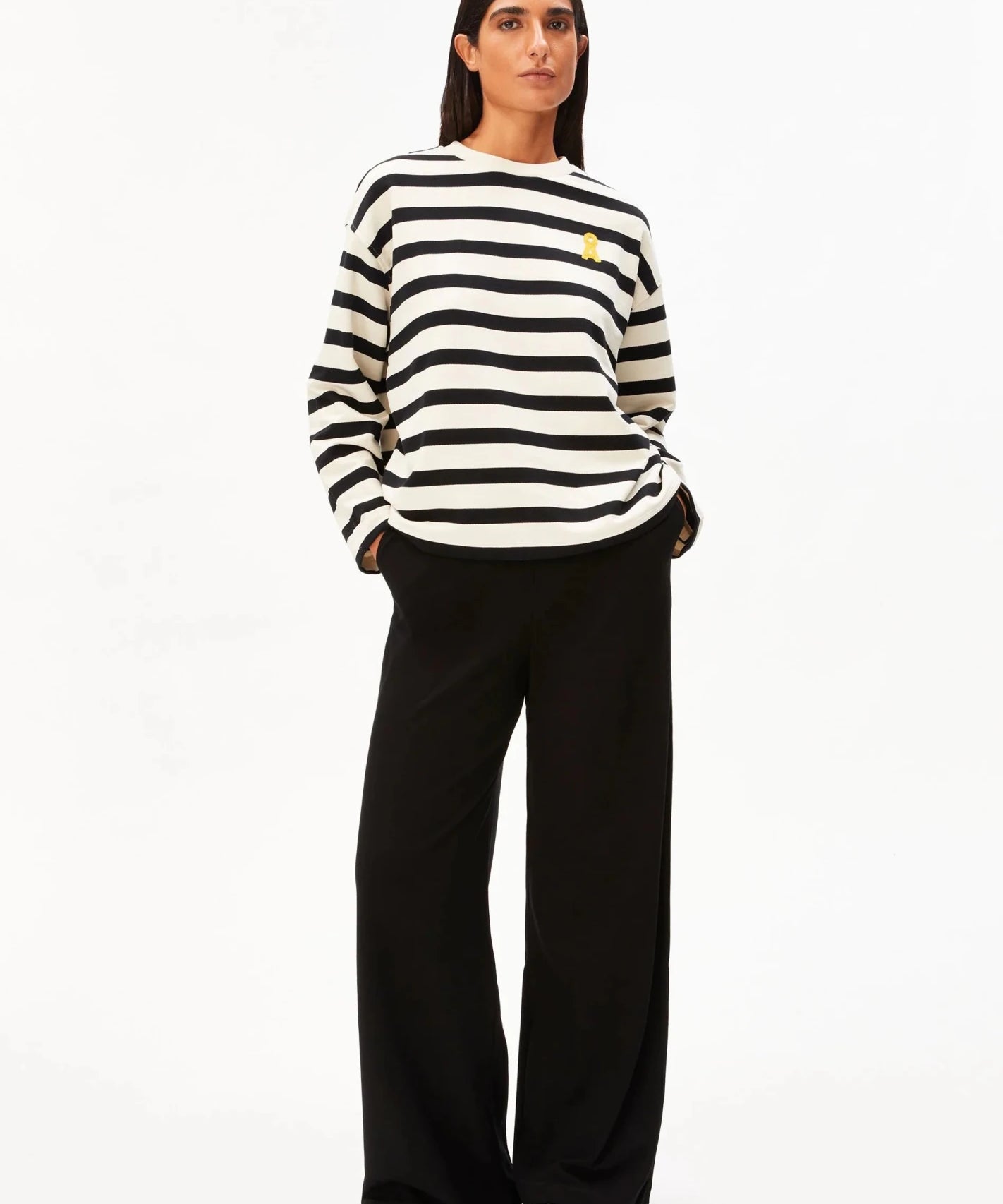 ARMEDANGELS - ICONIC Å FRANKAA BOLD Pullover • undyed-velvet red-soft blue - ROSA ECK