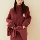 ARMEDANGELS - ICONIC Å MONALAA BOUCLÉ Strickpullover • velvet ember - ROSA ECK