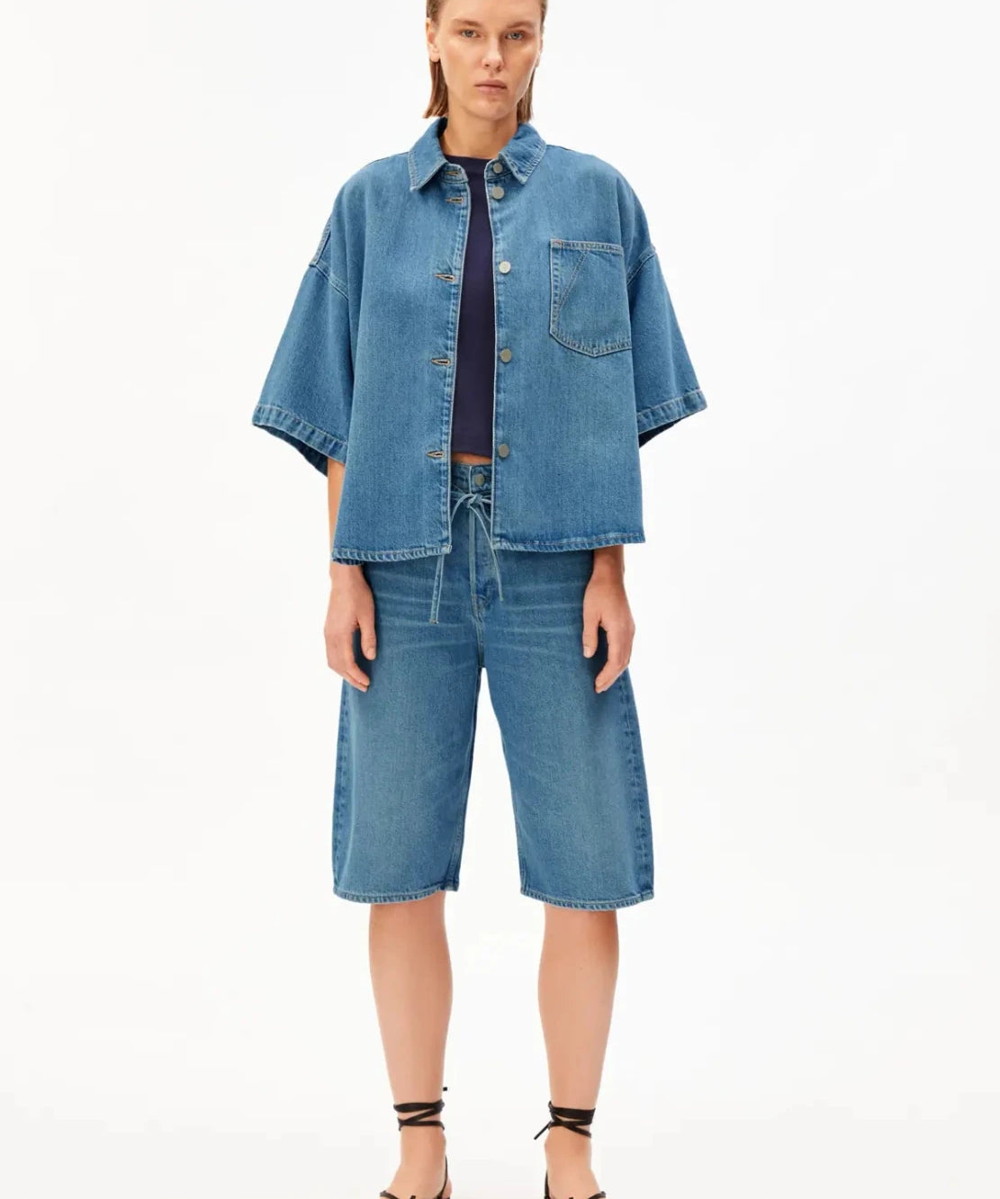 ARMEDANGELS - Jeans Overshirt • laguna - ROSA ECK